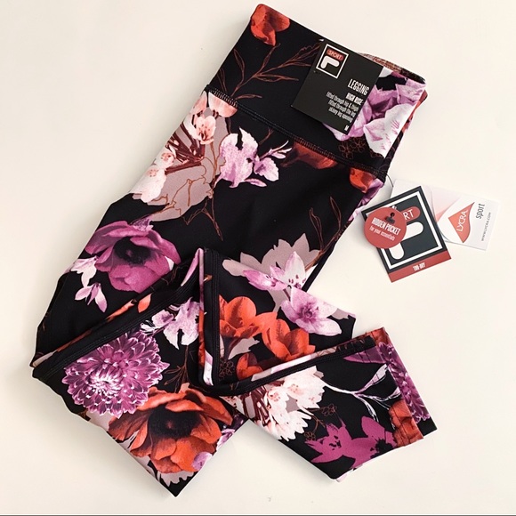 Fila Pants - NWT Fila Sport High Rise Floral Legging